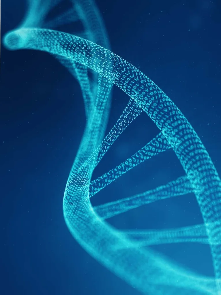 Ilustração de DNA – mapeamento genético